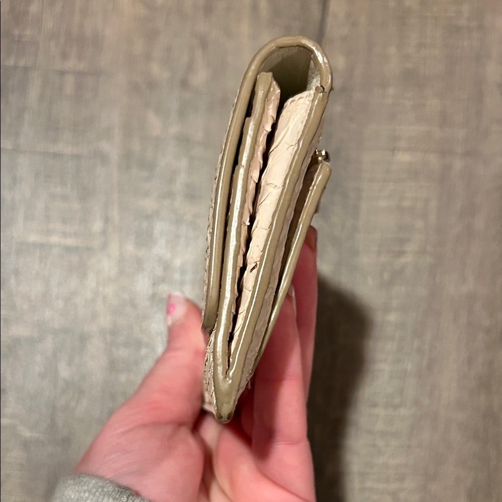 Coach Beige Python Embossed Wallet - image 5